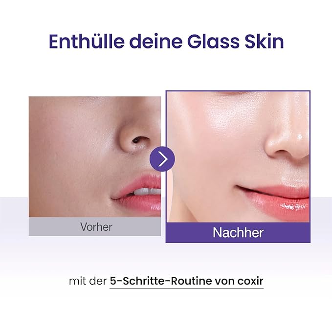 [Christmas Gift Set]coxir K-Beauty Seoul Glow Set – 5-Step Korean Skincare Routine with TXA & Black Rice – Cleansing oil, Mask Cleanser, Ampoule, Balm & Moisturizer,korean skincare,Holiday Gift