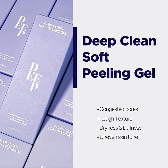 PONGDANG Deep Clean Soft Peeling Gel 4.23oz | Daily Exfoliator for Dead Skin & Blackhead Care | Pore-Minimizing & Safe for Sensitive Skin | Cruelty-Free | Korean Skin Care