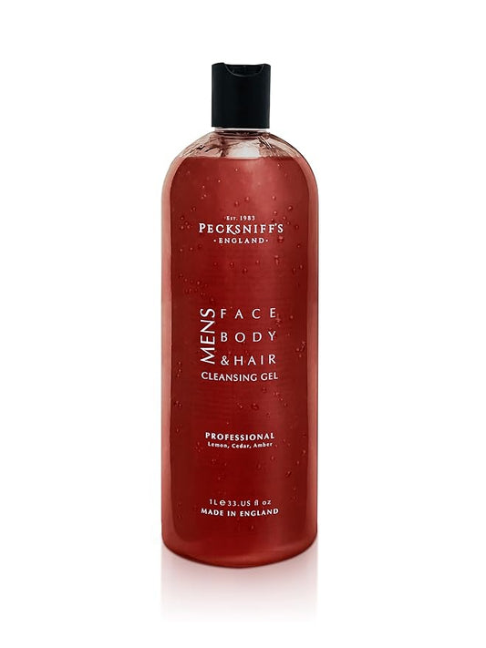Pecksniff's Professional 3-In-1 Cleansing Gel | 1L/1000 ml/33.81 Fl Oz