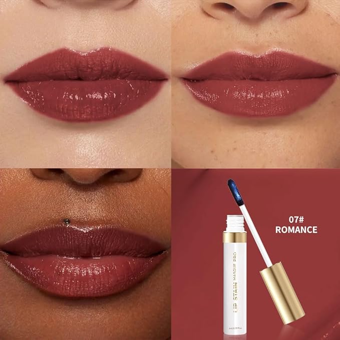 ‌Lip Liner - Peel Off Lip Stain | Long Lasting Matte Lip Tattoo | Transfer Proof, Hydrating Formula with Hyaluronic Acid & Vitamin E | Vegan & Cruelty-Free | for All Skin Types(7#‌RM Violet‌)