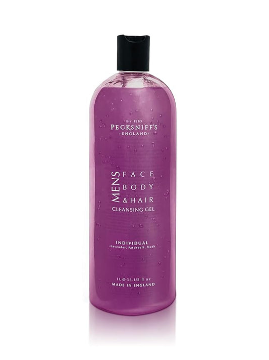 Pecksniff's Individual 3-In-1 Cleansing Gel | 1L/1000 ml/33.81 Fl Oz