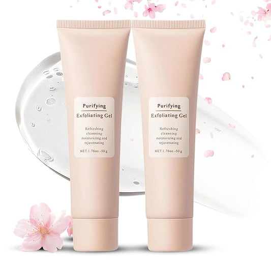 Purifying Exfoliating Gel - Gentle Exfoliate Deep Cleansing, Gentle Exfoliating Gel for Face Moisturizing, Facial Scrub for All Skin Types, Cleans Dirt & Oils Skin Care