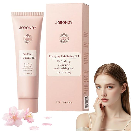 JORONDY Purifying Exfoliating Gel, JORONDY Purifying Enzymes Exfoliating Gel, Deep Cleansing and Moisturizing Formula for All Skin Types (1 Pack)