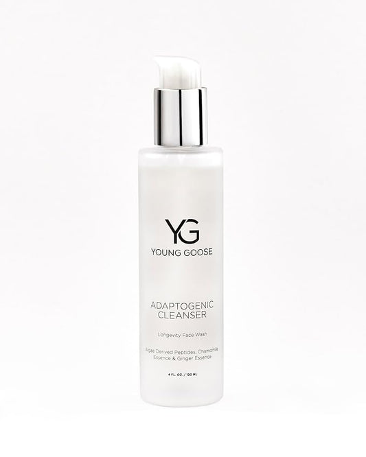 Young Goose, Adaptogenic Cleanser | Gentle Facial Cleanser | Soap Free, Paraben Free | Normal to Sensitive Skin | Large 120ml