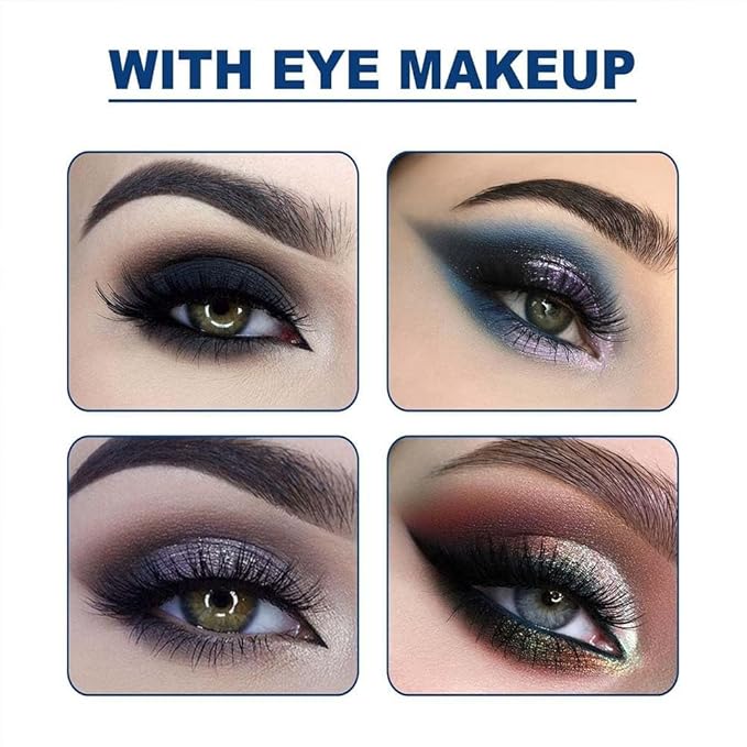 𝒌𝒐𝒉𝒍 Powder Eyeliner,100% Natural Egyptian 𝒌𝒐𝒉𝒍 Eyeliner–iInspired by Ancient Egyptian Beauty, Handmade Waterproof Long-Lasting Natural Traditional(Silver black+Purple Brown)7-14 days delivery