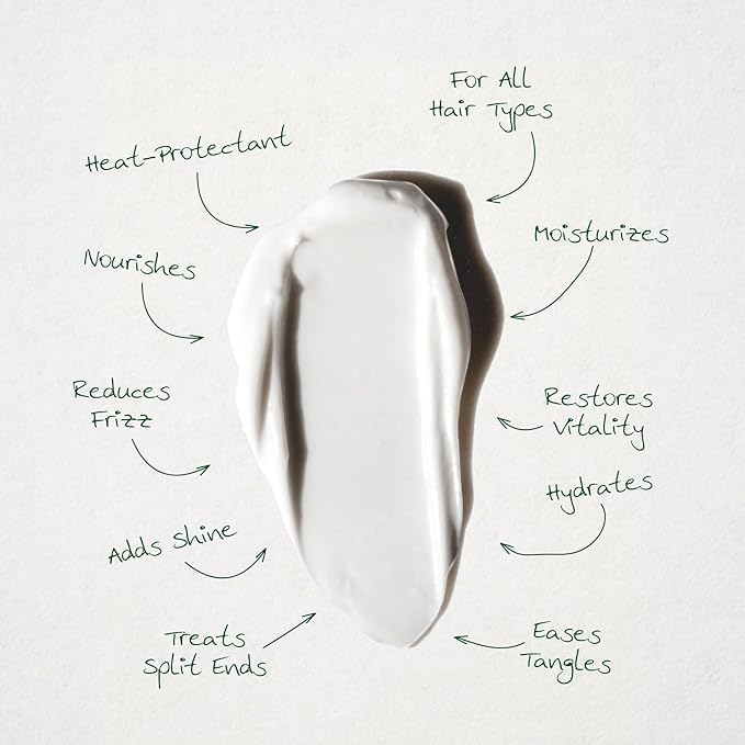 | 99% Natural Hair Lotion: Organic Leave-In Conditioner and Heat Protector for All Hair Types, Infused with TILICINE® and Vegan Oils - Made in France