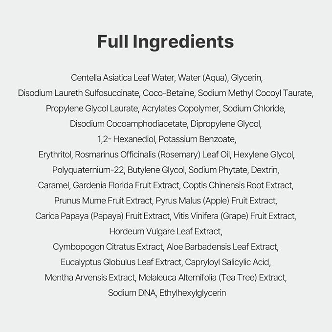 NACIFIC Cica PDRN Gel Cleanser 6.76 fl oz 200ml – Centella Asiatica, Low pH Deep Pore Cleanser for Sensitive Skin, Soothing & Purifying Korean Face Wash