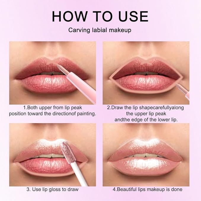 Kaely 2-in-1 Champagne Gold Metallic Lipstick and Lip Liner, Shimmer Liquid Metallic Lipsticks for Women, Glitter Lip Gloss Stain Long Lasting Waterproof Smudge Proof 24 Hour, Vegan Makeup, 05