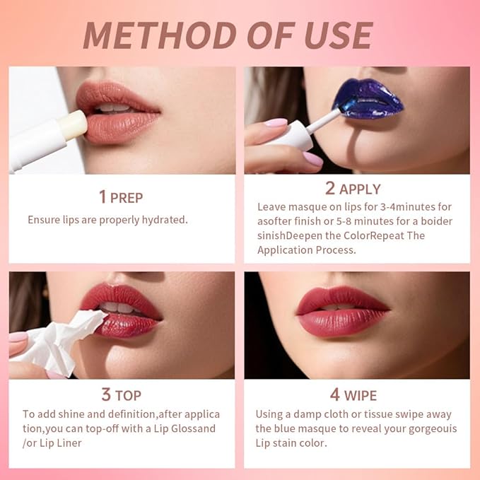 ‌Lip Liner - Peel Off Lip Stain | Long Lasting Matte Lip Tattoo | Transfer Proof, Hydrating Formula with Hyaluronic Acid & Vitamin E | Vegan & Cruelty-Free | for All Skin Types(7#‌RM Violet‌)