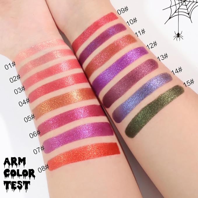 Red Brown Metallic Lipstick for Women,Lightweight Non-Drying Shimmer Frosted Lipsticks,Glitter Lip Gloss Stain Long Lasting Waterproof No Smudge Proof No Transfer 12 Hour,Cruelty-Free Makeup