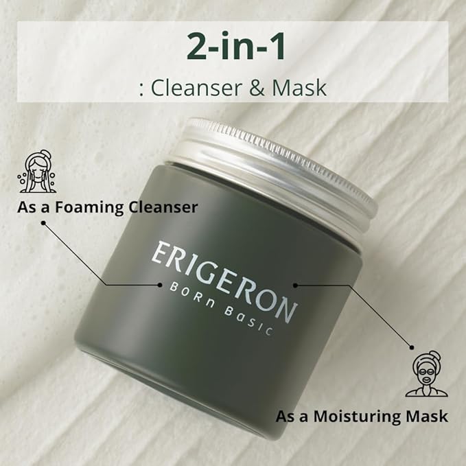 Snow Oatmeal Facial Cleansing Balm Cleanser, Rice Water, Greek Yogurt Cleanser, Black Soybeans, Green Tea, Face Mask, Face Scrubber, Blackhead Remover, Korean Skin Care (3.38 fl.oz.)