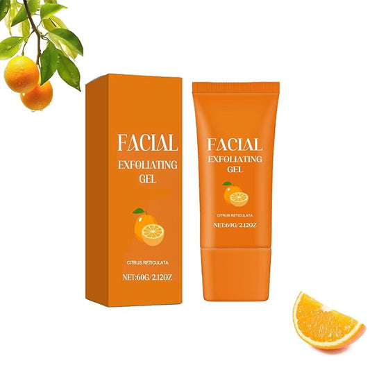 Orange Exfoliating Gel | Orange Enzyme Exfoliator | Purifying Exfoliating Gel for Smooth Skin - Deep Cleansing Pore, Hydrating Natural Plant Formula, Gentle for All Skin Types (1pcs)