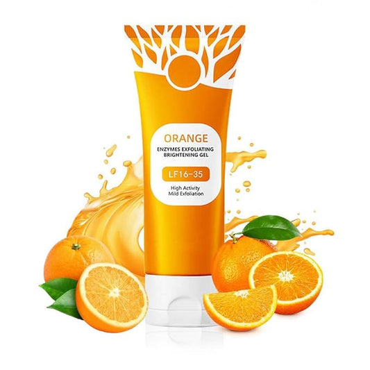 Orange Exfoliating Gel For Face And Body, 2025 New Deep Pore Orange Peeling Scrub, Deep Clean Pores, Remove Blackheads Moisturize Cleansing For All Skin Types (1, one size)