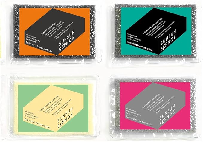 [SunSun Sponge] Kitchen Sponge 4-Pack, Multi-Purpose for Dishwash, Bath, and Stovetop, Excellent Drainage & Rich Lather, Durable & Long-Lasting