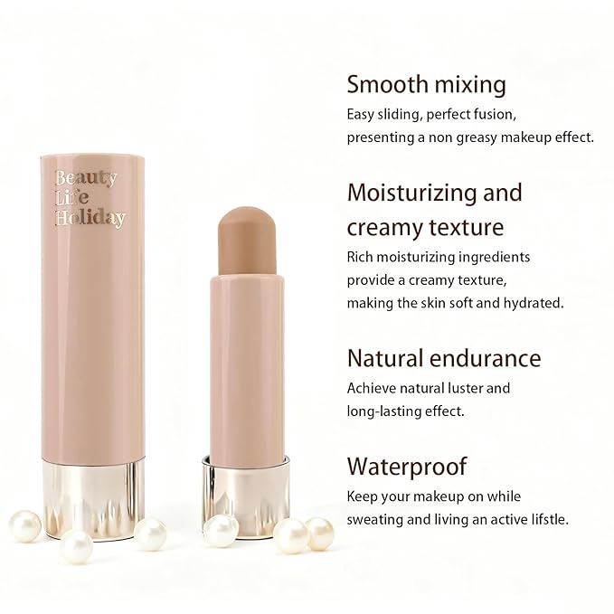 Warm Toned Contour Stick, Natural Matte Cream Contour Stick, Lightweight and Smooth Cream Bronzer Stick for Face Shaping Contouring Makeup, 02 Natural Brown
