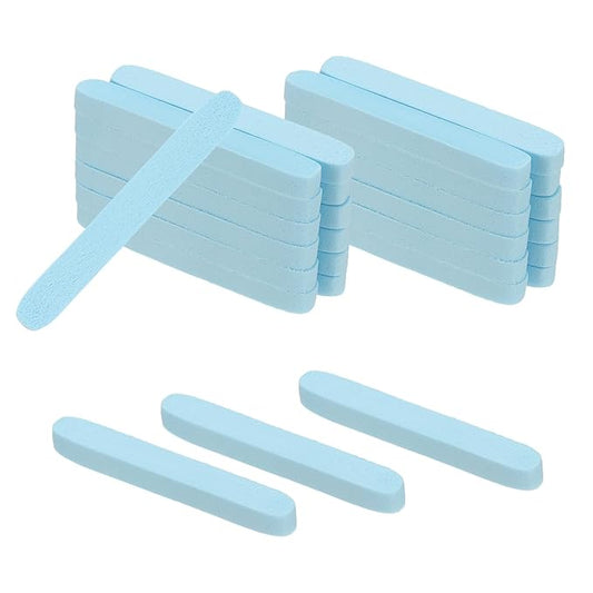 uxcell 120 Count Compressed Facial Sponges Round Face Cleansing Sponges Pads for Daily Skincare Routines at Home, Kitchen(Blue)