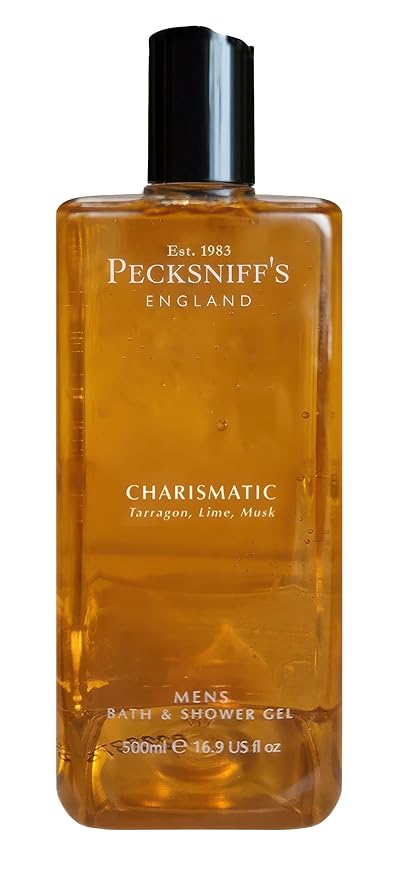 Pecksniff's Men's Luxurious Moisturizing Bath & Shower Gel | Premium Cleansing Men's Body Wash | Captivating Fougere Accord Mens Shower Gel | Charismatic Scent | 500ml
