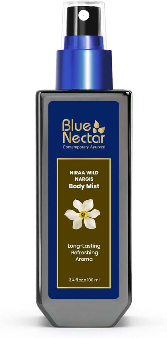 Blue Nectar Chamba Wild Nargis Body Mist for long lasting freshness and aromatic body odor (3.4 Fl oz)