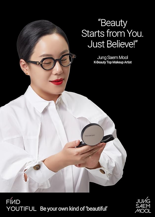 [SPF Included] JUNGSAEMMOOL OFFICIAL Essential Skin Nuder Cushion (02 Fair Light) | Refill Included | Natural Finish | SPF50 Broad Spectrum | Makeup Artist Brand | Cream Foundation