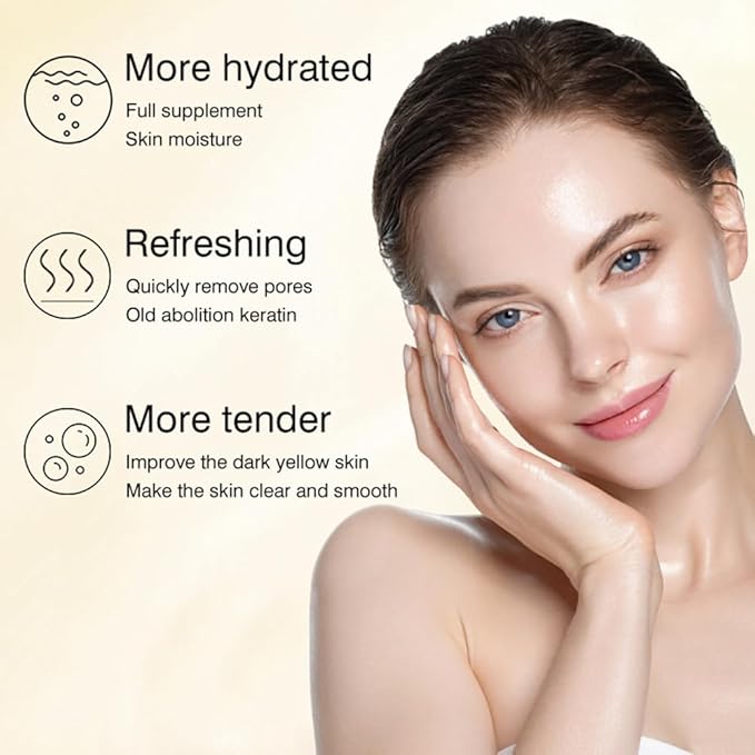 Lemon Sparkling Peeling Gel for Face and Body,2 Pcs Lemon Face Scrub Exfoliator-Deep Cleansing,Exfoliation,Moisturizing and Smoothing Skin,Women Body Exfoliating Gel for All Types Skin