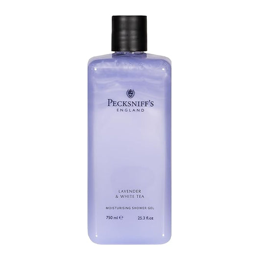 Pecksniff's Lavender & White Tea Moisturizing Shower Gel | 750ml / 25.366 Fl Oz