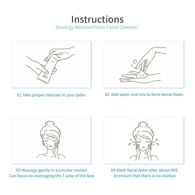 Amino Acid Cleansing Foam 120ml(4.05 fl oz) - Gentle Korean Face Wash with Ceramide, pH-Balanced for Sensitive Skin | Removes Sunscreen & Light Makeup, Hydrating Brightening.