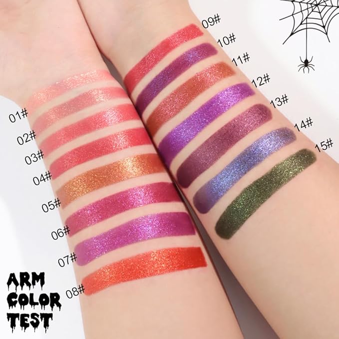 Dark Blue Metallic Lipstick for Women,Lightweight Non-Drying Shimmer Frosted Lipsticks,Glitter Lip Gloss Stain Long Lasting Waterproof No Smudge Proof No Transfer 12 Hour,Cruelty-Free Makeup