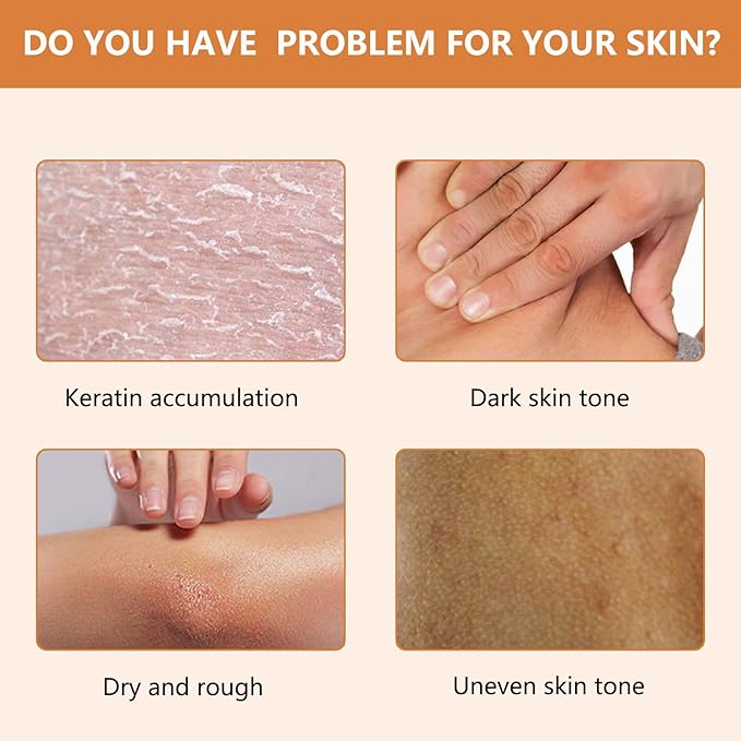 Orange Exfoliating Gel Scrub Face Body Skin Peeling Gel Face Scrub Deep Cleansing Moisturizing Facial Exfoliator Natural Orange Peeling Facial Cream for Women Skin Care (2PCS)