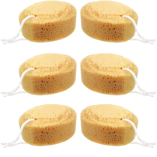 Boao 6 Pieces Foam Body Sponge Soft Exfoliating Bath Sponge Shower Sponge Body Scrubber for Adults Body Cleansing Supplies, 5.5 Inch