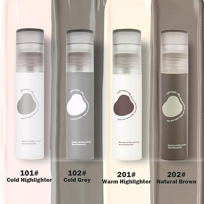 Warm Toned Natural Brown Liquid Contour Stick, Smooth Texture with Buildable Coverage, Blendable Lightweight & Long Lasting Face Shaping Contouring Makeup, Portable Travel Size, 202