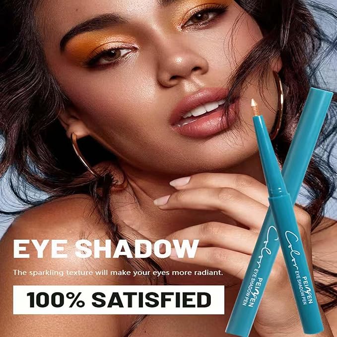 Waterproof Eyeliner Pencil Blendable Cream Shimmer Glitter Smooth Eyeshadow Stick Hypoallergenic Long Lasting Smudge Proof Eye liner Pen 03 Rose Shimmer