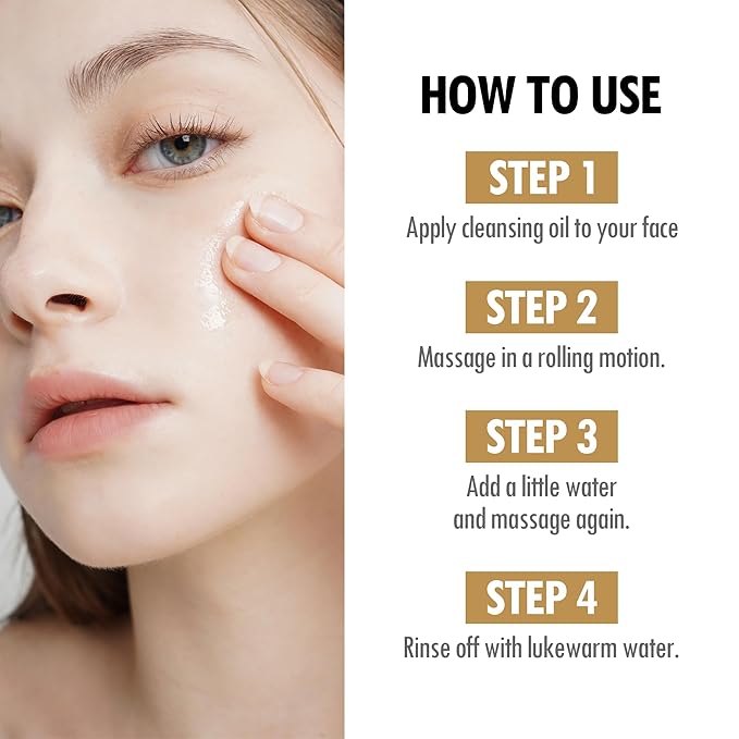 VEGREEN Rice Daily Moisture Pore Cleanser Oil – Cleanser for Face & Makeup Removal, Deep Pore Control & Hydrating Korean Cleansing for Oily & Sensitive Skin, 7-Plant Oil Complex - 5.07 fl oz