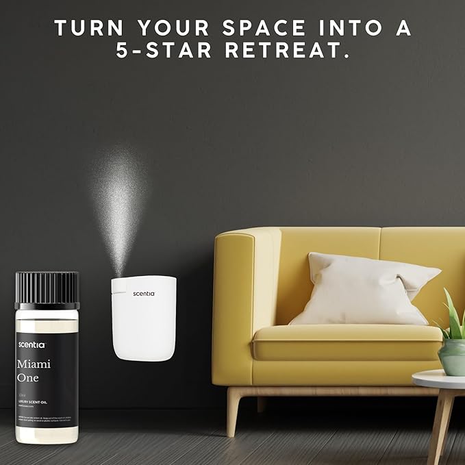 Scentia Miami One Hotel Diffuser Oil Inspired by The 1 Hotel Miami Beach- 50 ml 1.69 fl oz - Essential Oil Blend Sandalwood, Cedar & Lemon Notes for Aromatherapy Diffusers Humidifiers