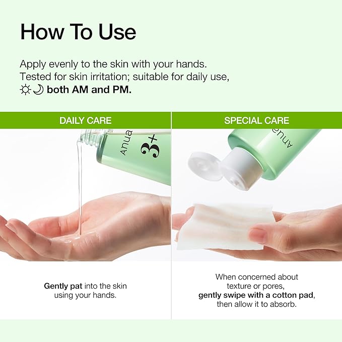 Anua Azelaic Acid 3 CICA Skin Claryfing Toner, Soothing & Clear Care, with Salicylic Acid & Azelaic Acid, Sebum & Spot Care, Suitable for Sensitive Skin, Korean Skin Care (250ml / 8.45 fl.oz.)