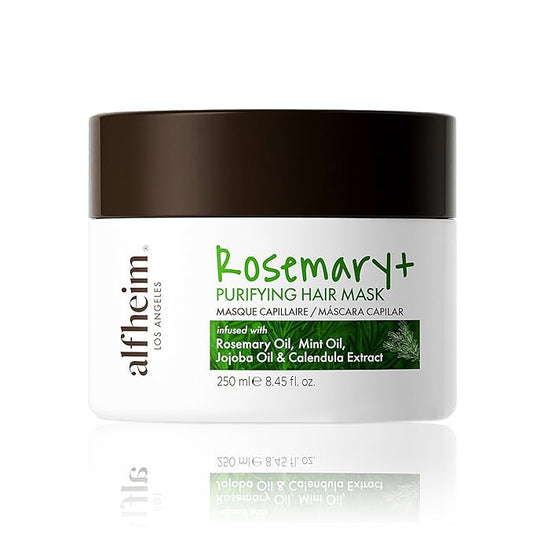 ALFHEIM Rosemary+ Purifying Hair Mask – Deep Hydrating & Balancing Treatment for Oily & Fine Hair with Rosemary, Peppermint & Jojoba Oils – Strengthens, Smooths & Refreshes – Sulfate Free – 8.45 oz