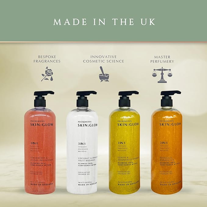 Pecksniff's Coconut & Dragon Fruit Radiance Exfoliating Shower Gel | 1000 ml / 33.80 Fl Oz