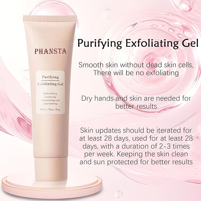 Purifying Exfoliating Gel - 50g Gentle Purifying Enzymes Exfoliating Gel for Face Facial Skincare Moisture Plant Smooth Comfort Skin Repair (1PCS)