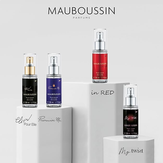 Mauboussin - Body Mist Set Premium 4x50ml (4x1.7 Fl Oz) : Elixir Pour Elle, Promise Me, In Red & My Twist Body Mists