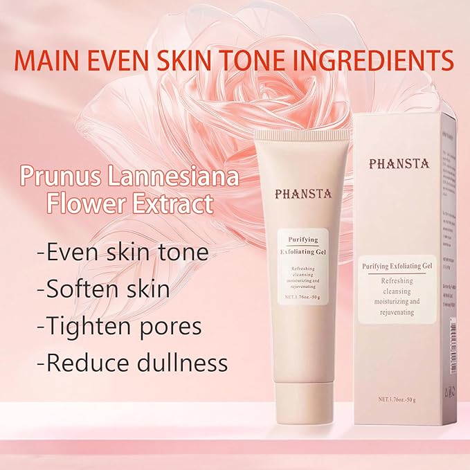 Purifying Exfoliating Gel - 50g Gentle Purifying Enzymes Exfoliating Gel for Face Facial Skincare Moisture Plant Smooth Comfort Skin Repair (1PCS)