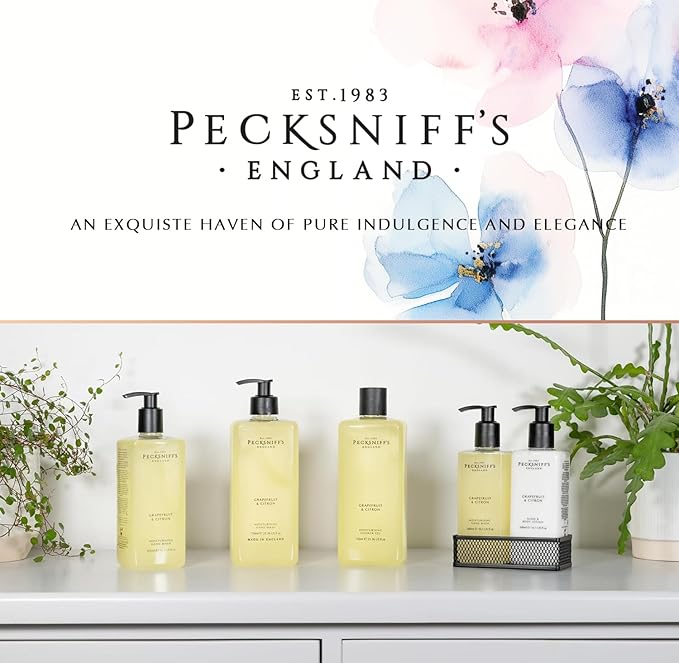 Pecksniff's Grapefruit & Citron Shower Gel - Gentle Cleanser for Sensitive Skin - Moisturizing & Hydrating - All Natural Cruelty Free Body Wash, 1000 ml / 33.80 Fl Oz