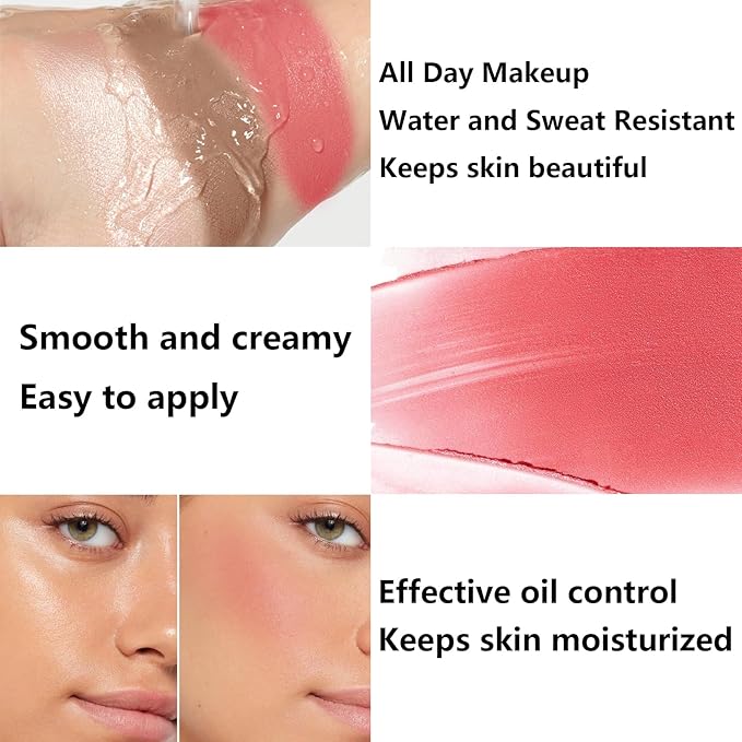 3Pcs Cream Contour Stick Makeup Kit, Shades with Highlighter, Blush and Bronzer Contour Stick for Sculpt the Cheeks, Long Lasting, Waterproof, Matte & Dewy Finish LIGHT MEDIUM(2+5+6)