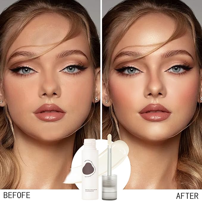 Warm Toned Liquid Concealer Highlighter Makeup, Smooth Matte Cream for Face Eye Highlight, Lightweight & Long Lasting Cream Contour Illuminator Brightening Makeup, Portable Travel Size, 201