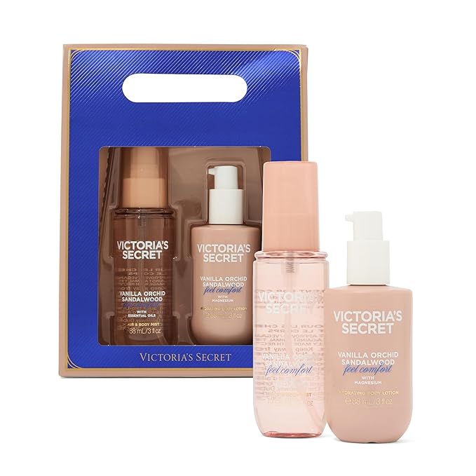 Victoria's Secret 2 Piece Body Care Holiday Gift Set, Vanilla Orchid Sandalwood
