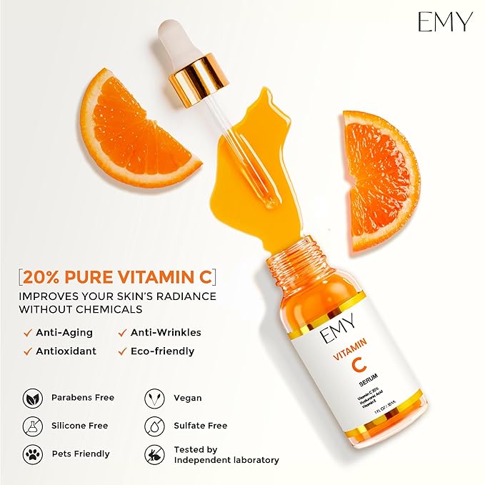Vitamin C Serum Hyaluronic Acid Anti-aging Face Moisturizer Nourishing Protects your skin Anti-wrinkle care Collagen Glycerin Ascorbic Acid Plumping Cream