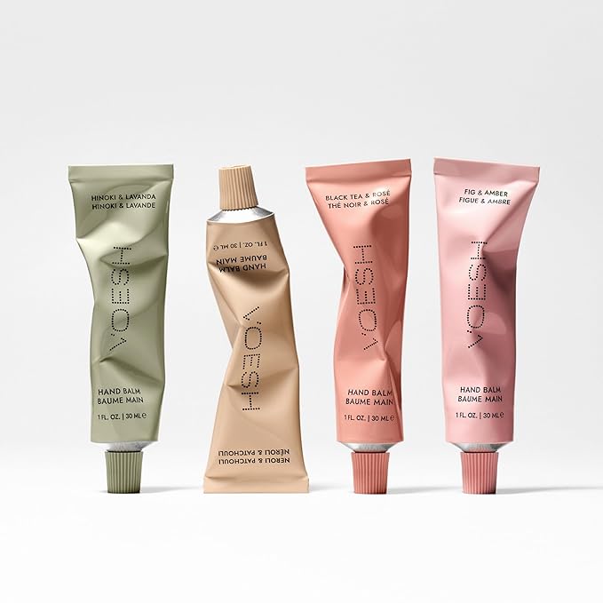 VOESH Vegan Hand Balm Fig & Amber 1 oz – K-Beauty Korean Skincare Hand Cream for Dry Hands – Non-Greasy Fast-Absorbing Moisturizer with Turmeric Mango Butter and Squalane – Travel Size