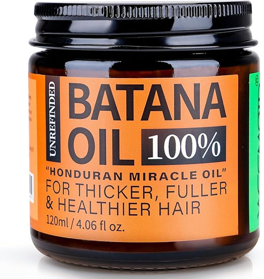 Batana Oil for Hair Growth Dr Sebi, 100% Raw Organic Batana Hair Mask from Honduras, Wild Growth Hair Oil, Scalp Oil Promotes Hair Thickness, Prevents Loss for Men & Women, 4.06 fl oz