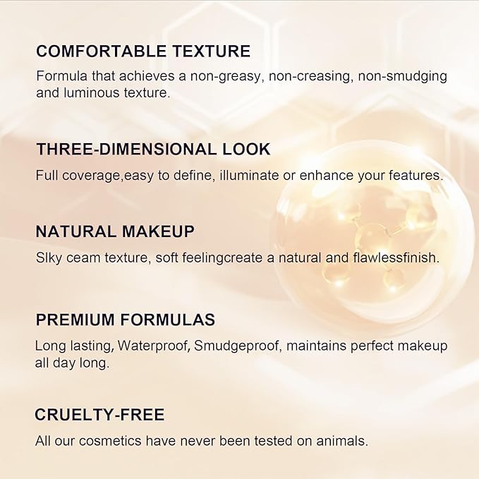 3Pcs Contour Stick Makeup Set, Shades with Highlighter Blush Bronzer Stick Kit for Sculpt the Cheeks and All Skin Type, Longwear Smooth Non-greasy Formula for All Skin Types, #2 NEUTRAL