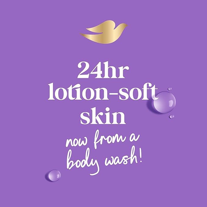 Dove Body Wash with Pump Relax Lavender Oil & Chamomile For 24hr Lotion-Soft Skin Moisturizing Skin Cleanser with No Sulfates No Parabens 30.6 Oz