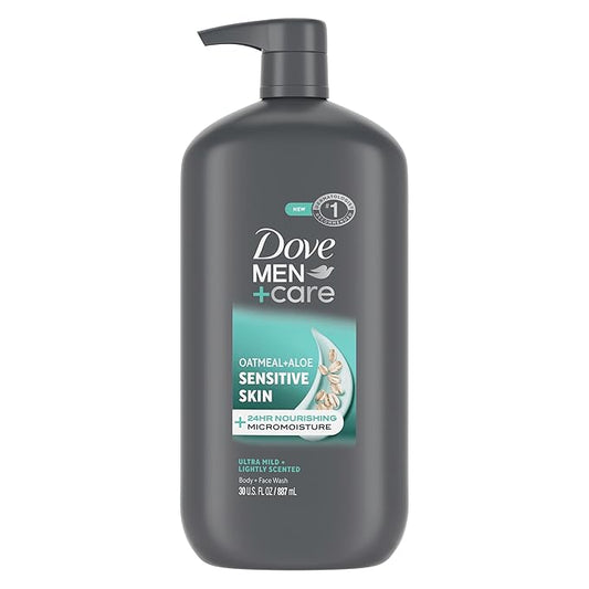 DOVE MEN + CARE Body & Face Wash Sensitive Skin For Hydrated, Smooth Skin - 30 oz