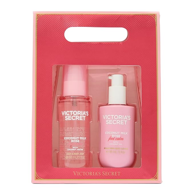 Victoria's Secret 2 Piece Body Care Holiday Gift Set, Coconut Milk Rose